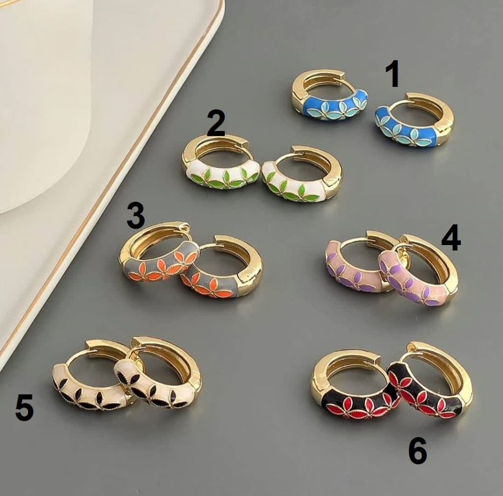 گوشواره میناکاری استیل کد 2275 - خرید آنلاین از گالری آداس